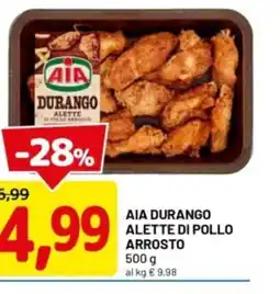 DPiù AIA durango alette di pollo arrosto offerta