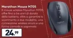 Unieuro logitech Marathon Mouse M705 offerta