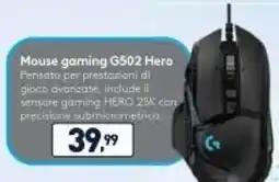 Unieuro logitech Mouse gaming G502 Hero offerta