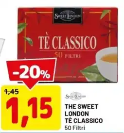 DPiù The sweet london tè classico offerta