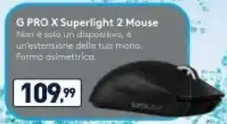 Unieuro logitech G PRO X Superlight 2 Mouse offerta