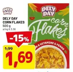 DPiù Dely day corn flakes offerta