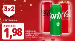 DPiù Coca cola / coca cola zero / fanta / sprite offerta