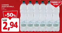 DPiù Levissima acqua naturale offerta