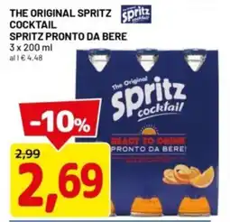 DPiù The original spritz cocktail spritz pronto da bere offerta