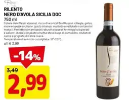DPiù Rilento nero d'avola sicilia doc offerta
