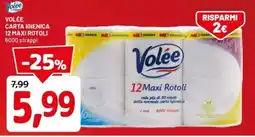 DPiù Volée carta igienica 12 maxi rotoli offerta