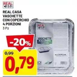 DPiù Real casa vaschette con coperchio 4 porzioni offerta