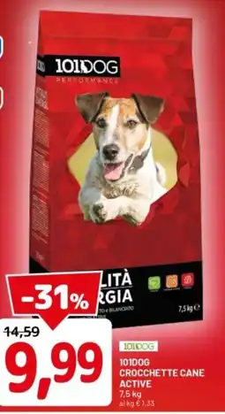 DPiù 101dog crocchette cane active offerta