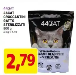 DPiù 44cat croccantini gatto sterilizzati offerta