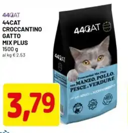 DPiù 44cat croccantino gatto mix plus offerta