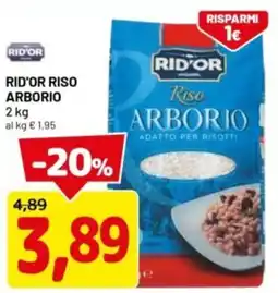 DPiù Rid'or riso arborio offerta