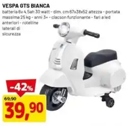 DPiù VESPA GTS BIANCA offerta