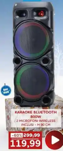 Happy Casa Karaoke bluetooth 800w offerta