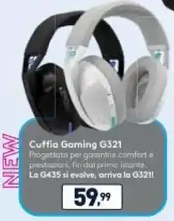 Unieuro logitech Cuffia Gaming G321 offerta