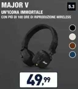 Unieuro Marshall MAJOR V UN'ICONA IMMORTALE offerta