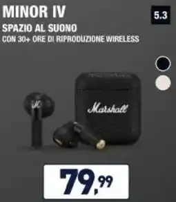 Unieuro Marshall MINOR IV SPAZIO AL SUONO offerta