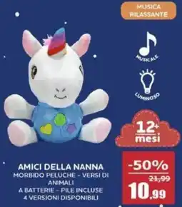 Happy Casa Amici della nanna morbido peluche offerta