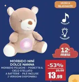 Happy Casa Morbido ninì dolce nanna morbido peluche offerta
