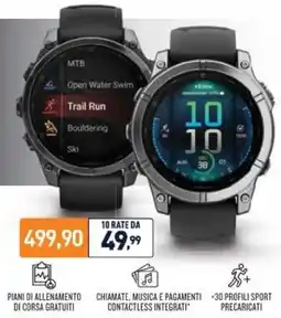 Unieuro GARMIN fēnix E Smartwatch GPS per chi ama lo sport offerta