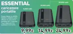 Unieuro ESSENTIAL caricatore portatile offerta