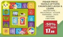 Happy Casa Fisher price tavolo attività cagnolino laugh & learn offerta