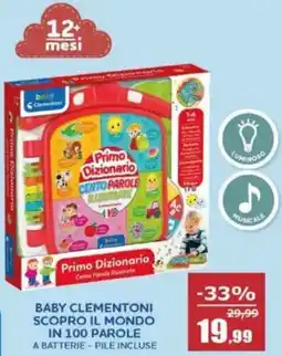Happy Casa Baby clementoni scopro il mondo in 100 parole offerta