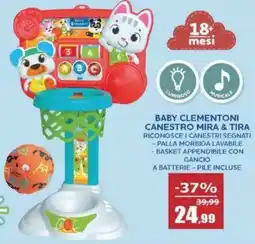 Happy Casa Baby clementoni canestro mira & tira offerta