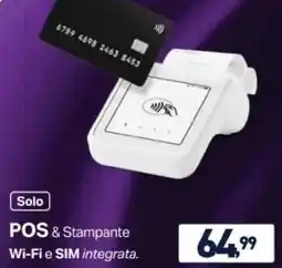 Unieuro Sumup Solo POS & Stampante Wi-Fi e SIM integrata offerta