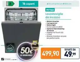 Unieuro Hisense HV16A Lavastoviglie da incasso offerta