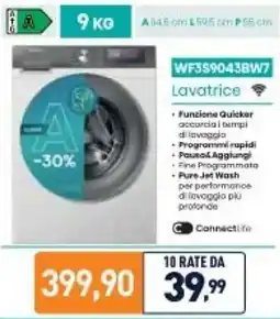 Unieuro Hisense WF3S90438W7 Lavatrice offerta
