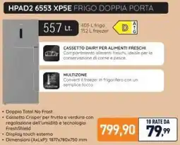 Unieuro Hotpoint HPAD2 6553 XP5E FRIGO DOPPIA PORTA offerta