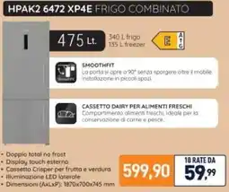 Unieuro Hotpoint HPAK2 6472 XP4E FRIGO COMBINATO offerta