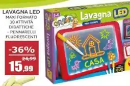 Happy Casa Lavagna led maxi formato 30 attività didattiche offerta