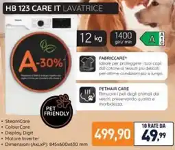 Unieuro Hotpoint HB 123 CARE IT LAVATRICE offerta