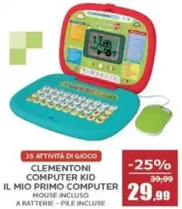 Happy Casa Clementoni computer kid il mio primo computer offerta