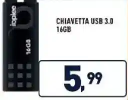 Unieuro ioplee CHIAVETTA USB 3.0 16GB offerta