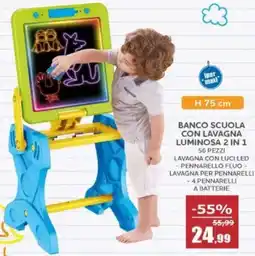 Happy Casa Banco scuola con lavagna luminosa 2 in 1 offerta