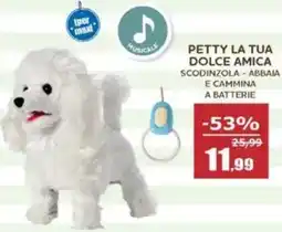 Happy Casa Petty la tua dolce amica scodinzola - abbaia e cammina a batterie offerta
