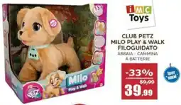 Happy Casa Club petz milo play & walk filoguidato offerta