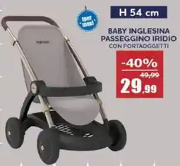 Happy Casa Smoby Baby inglesina passeggino iridio offerta