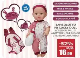 Happy Casa Bambolotto my lucky doll offerta