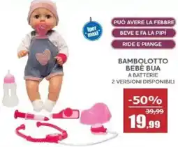 Happy Casa Bambolotto bebè bua offerta