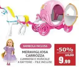 Happy Casa Meravigliosa carrozza luminosa e musicale a batterie offerta