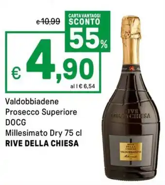 Valdobbiadene Prosecco Superiore DOCG Millesimato Dry RIVE DELLA CHIESA