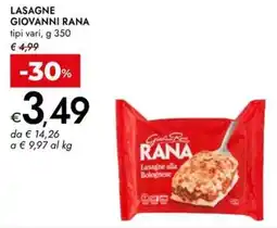 Bennet Lasagne GIOVANNI RANA offerta