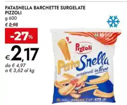 Bennet Patasnella barchette surgelate PIZZOLI offerta