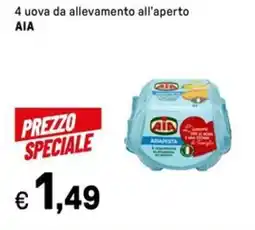 Iper La Grande 4 uova da allevamento all'aperto AIA offerta