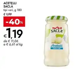 Bennet Acetelli SACLA offerta
