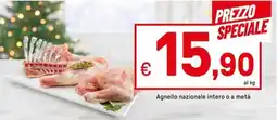 Iper La Grande Agnello nazionale intero o a metà offerta